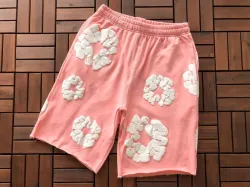 Denim Tears The Cotton Wreath Shorts Pink review dfhb