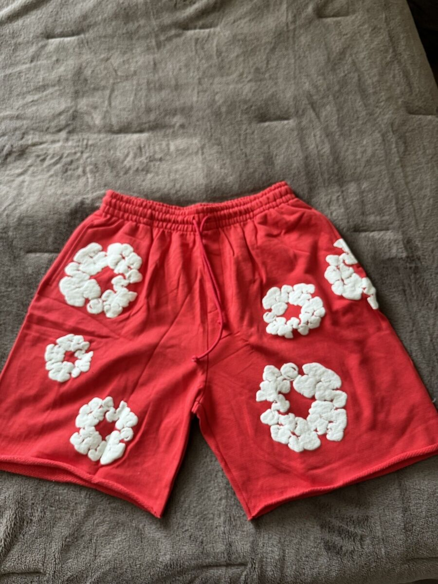 	 Denim Tears The Cotton Wreath Shorts Red review gbfvb