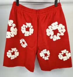 	 Denim Tears The Cotton Wreath Shorts Red review fgv
