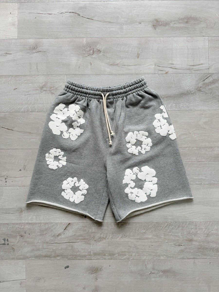 Denim Tears The Cotton Wreath Shorts Grey review dbh