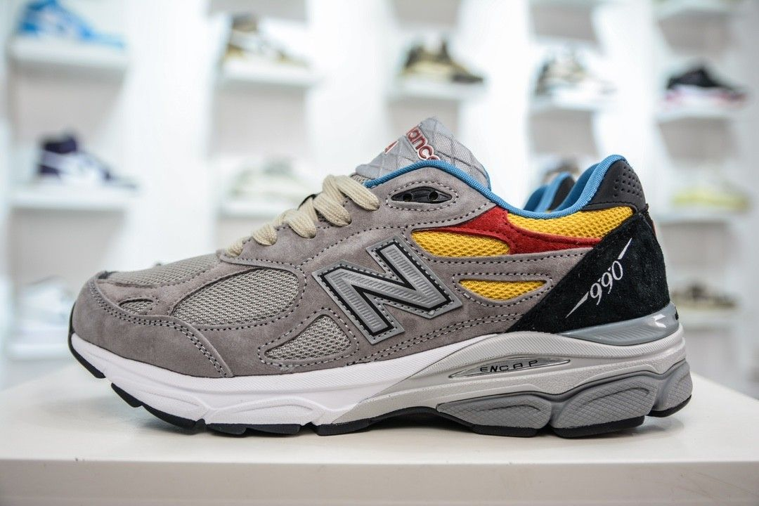 New Balance 990 Red, Yellow, And Blue  M990TS3  review fdgbf