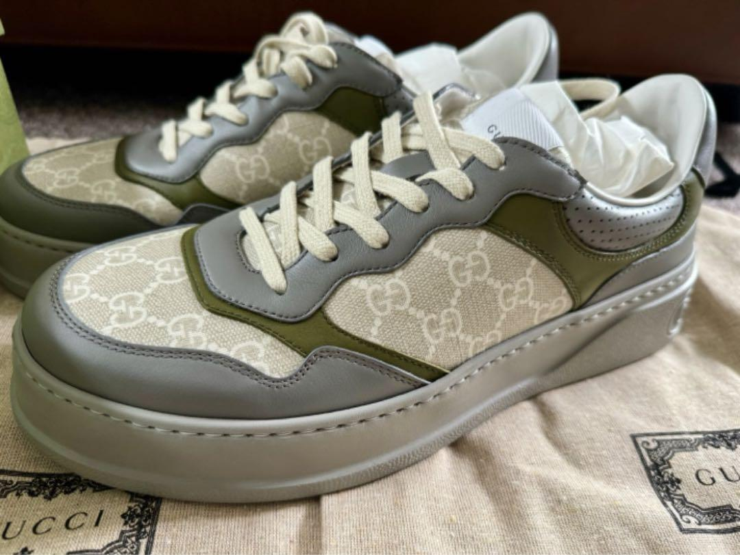  GUCCI Chunky B White Blue Green 700641 UPG90 1282 review nmlk