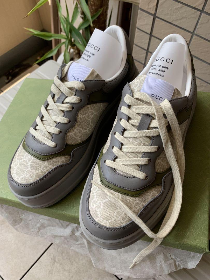  GUCCI Chunky B White Blue Green 700641 UPG90 1282 review lkm