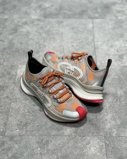 Gucci Run Sneakers Grey Red 680900-UF310-1270 review fdhbg