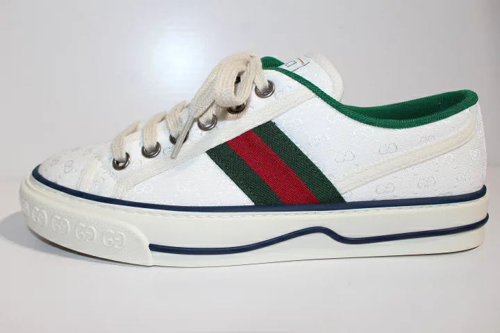 Gucci Tennis 1977 Mini GG White  606111 99W90 9085 review dfgh