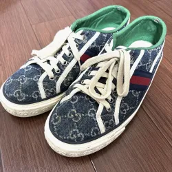 Gucci Tennis 1977 GG Logo Black Multi  review dgf
