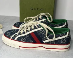 Gucci Tennis 1977 GG Logo Black Multi  review vhkjmh
