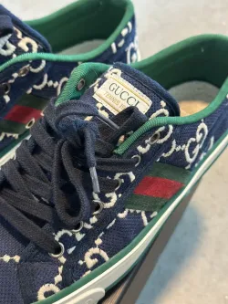 Gucci Tennis 1977 Denim GG Print  606111 2KQ10 4463 review fdhbg