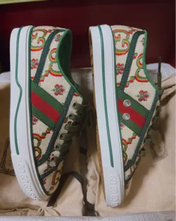 Gucci Tennis 1977 GG Logo Green Multi review fhbg