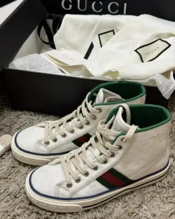 Gucci Tennis 1977 High Top Sneaker White review fhg