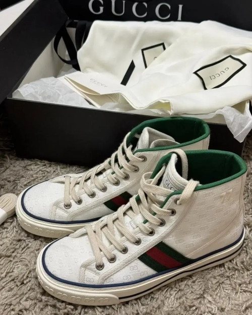 Gucci Tennis 1977 High Top Sneaker White review 