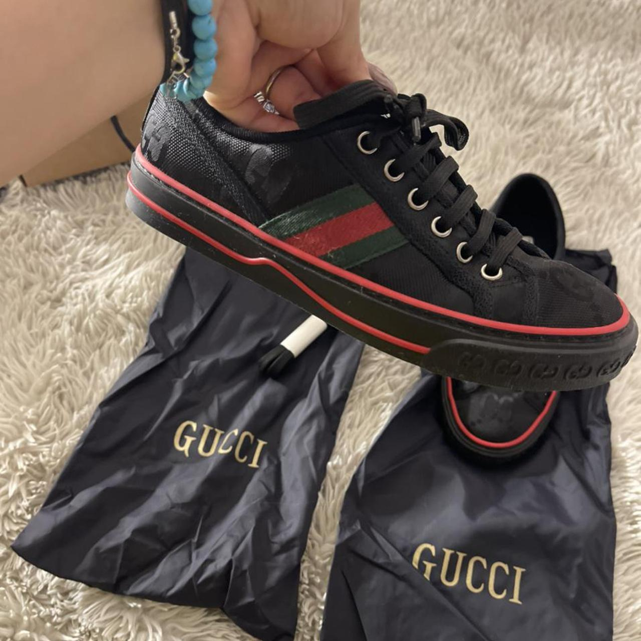 Gucci Off The Grid Tennis 1977 Low ECONYL Black GG Green Red  628709 H9H70 1072 review fhy