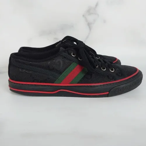 Gucci Off The Grid Tennis 1977 Low ECONYL Black GG Green Red  628709 H9H70 1072 review 