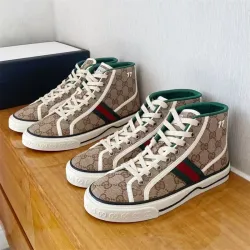 Gucci Tennis 1977 Canvas High Top Beige GG Print  625807 HVK70 9765 review fghg