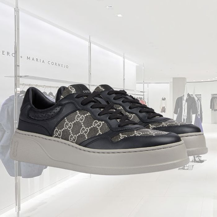  Gucci Chunky B GG Black Gray review hfjh