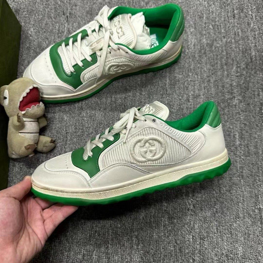 Gucci MAC80 Off-White Green  749896 AAB79 9148 review gvbhg