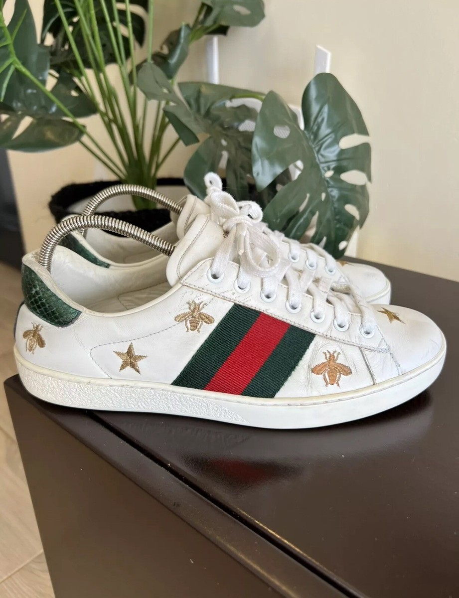 Gucci Ace Bees and Stars  386750 A38F0 9073 review fhjn