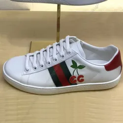 Gucci Ace Cherry G (Women's)  653135 1XG60 9065 review hjmkj