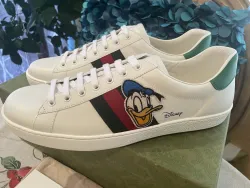 Gucci Ace x Disney Donald Duck  649399 1XG60 9114 review jkmj