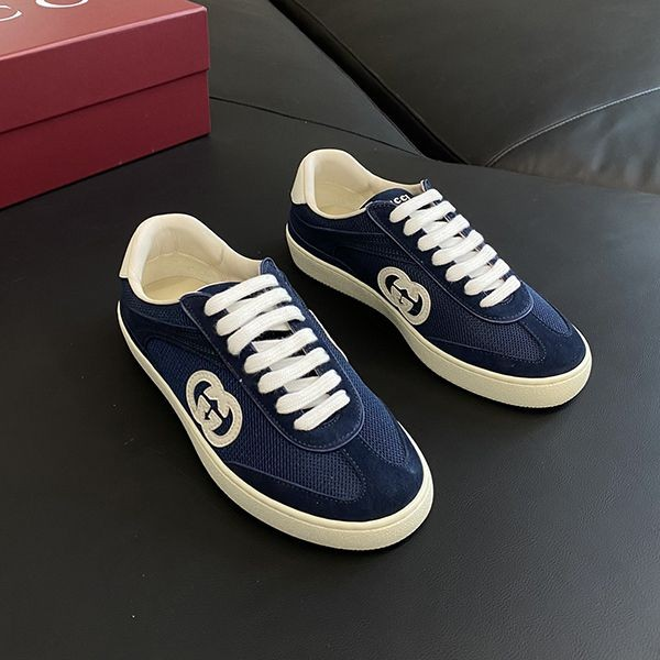 Gucci Interlocking Dark Blue Suede review gn gb