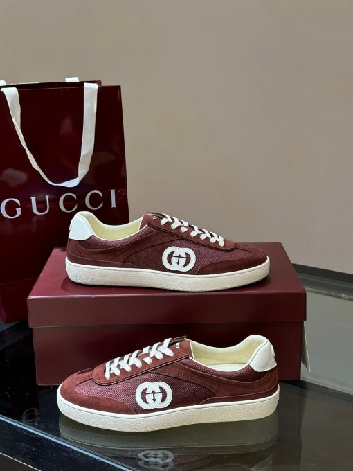 Gucci Interlocking Red White Suede review gjnhb