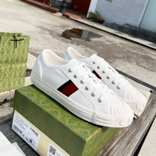 GUCCI Canvas Sneakers Shell White review 