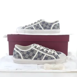 GUCCI Canvas Sneakers Shell Grey review hgjh