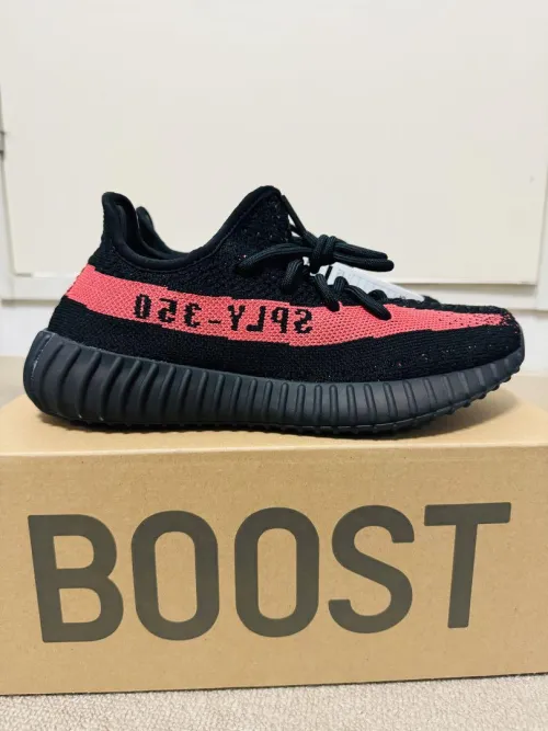 Adidas Yeezy Boost 350 V2 Core Black Red (2016/2022/2023) BY9612  review 