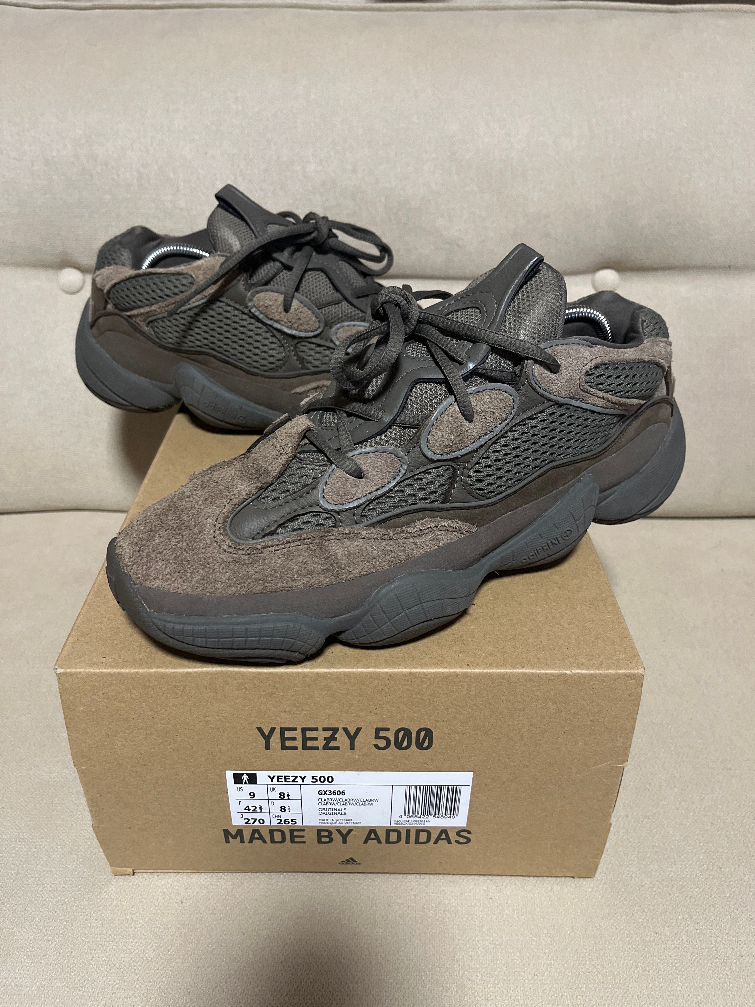 Adidas Yeezy 500 Clay Brown GX3606 review fjh