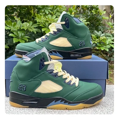 Air Jordan 5 "Navy Green” FZ5758-003 review jhkj