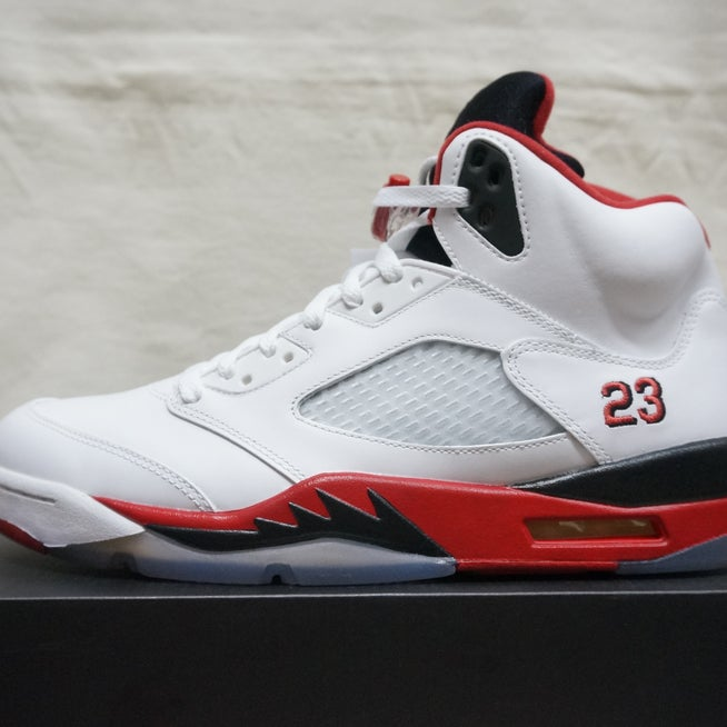 Air Jordan 5 Retro Fire Red Black Tongue (2013) 136027-120 review hgj