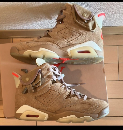 Air Jordan 6 Retro Travis Scott British Khaki DH0690-200 review 