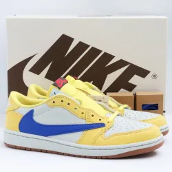 Air Jordan 1 Retro Low OG SP Travis Scott Canary (Women's) DZ4137-700 review fgf