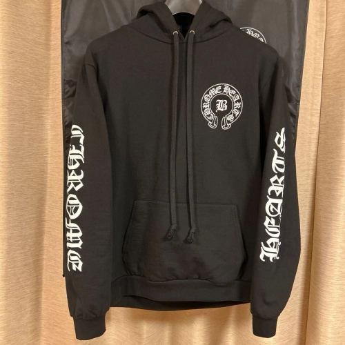  CHROME HEARTS BELLA LEATHER PATCH HOODIE-2 review 