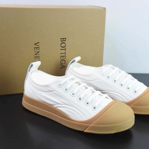 Bottega Veneta White Brown Vulcan Sneakers review ghng