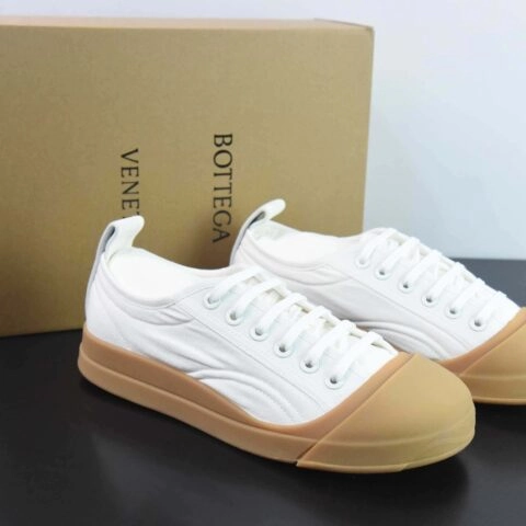 Bottega Veneta White Brown Vulcan Sneakers review 
