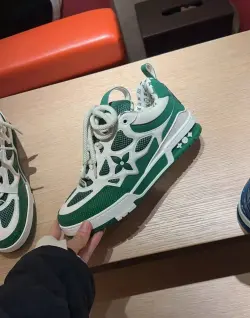 Louis Vuitton LV Skate Sneaker Green White 1AC520  review jhds