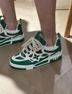 Louis Vuitton LV Skate Sneaker Green White 1AC520  review hjg