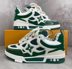 Louis Vuitton LV Skate Sneaker Green White 1AC520  review fhyjrtf