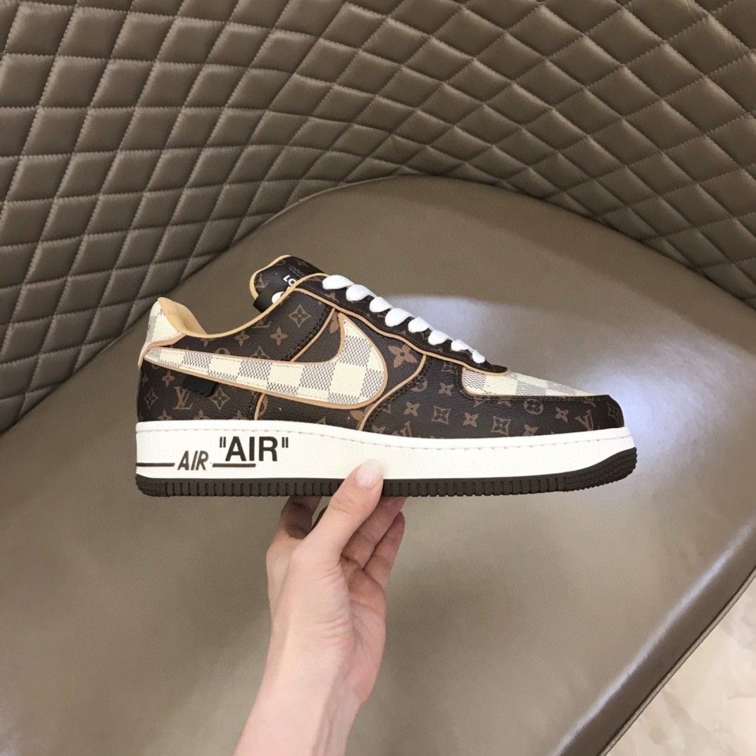 Nike Air Force 1 Low x Louis Vuitton Monogram Brown Damier Azur  review fdhn
