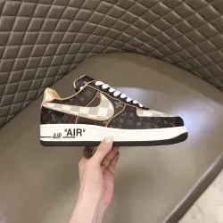 Nike Air Force 1 Low x Louis Vuitton Monogram Brown Damier Azur  review fdhn 