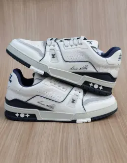 Louis Vuitton Trainer Marine White 1ABFA9 review fdgbf