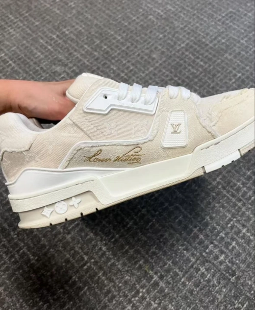 Louis Vuitton Trainer White Denim  MS0241 review 