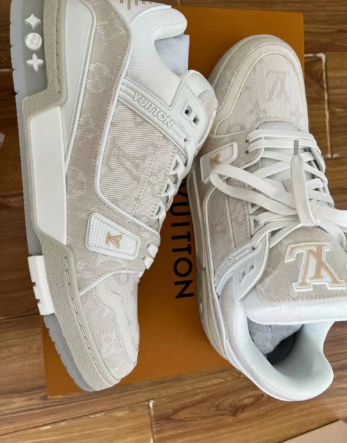  Louis Vuitton Trainer White Denim  MS0241 review 