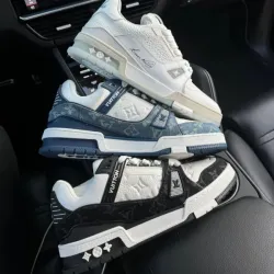  Louis Vuitton Trainer Cowboy Blue FD0291 review dgnhg