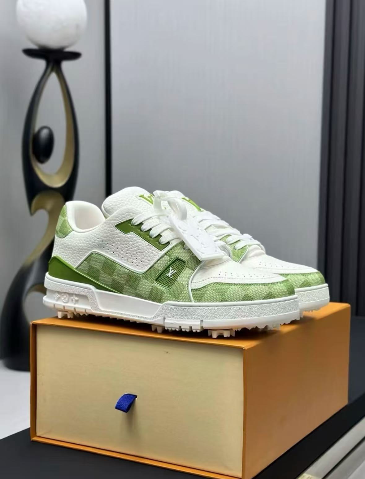 Louis Vuitton by Tyler, the Creator LV Trainer Green Damier  review fsgf