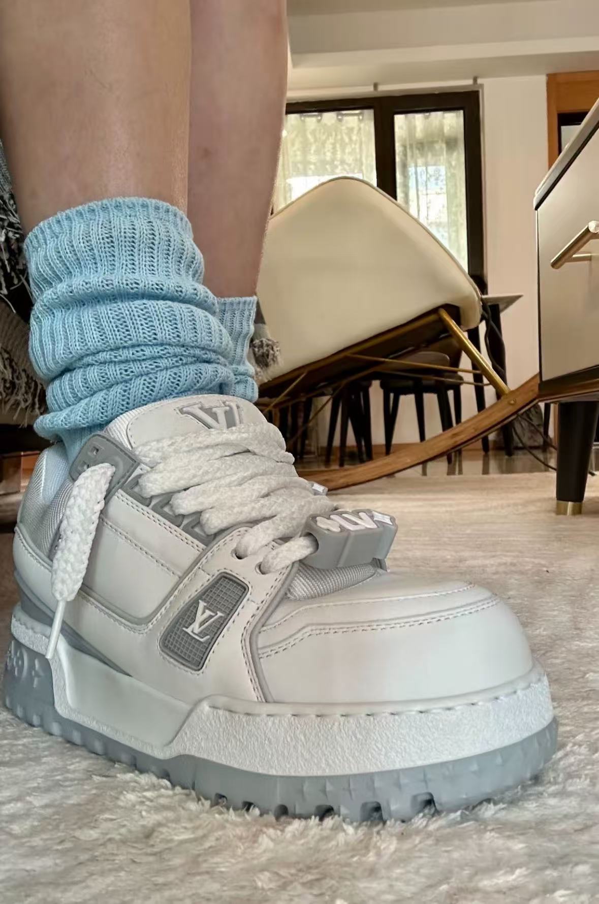 Louis Vuitton White Grey  review dfgf