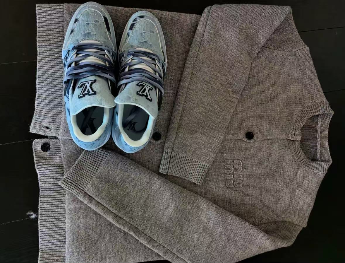 LOUIS VUITTON Trainer XS Rendering Blue Cloth review dfgbf