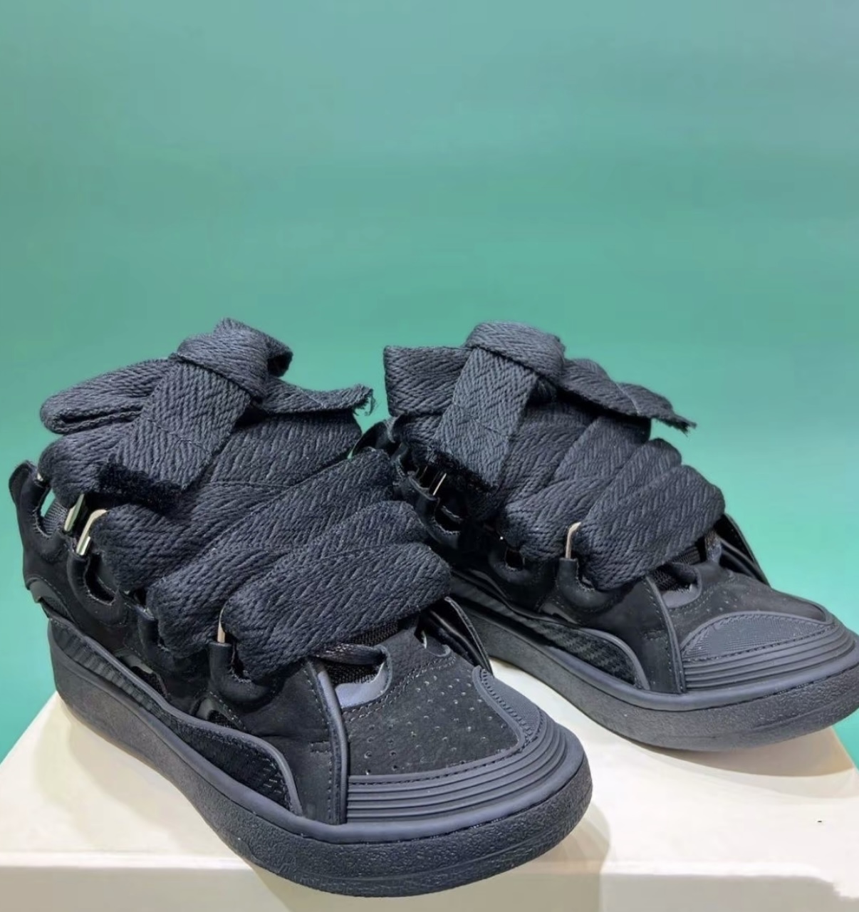 Lanvin Curb Sneaker Black review Kian Nixon