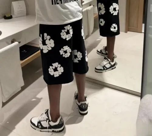 Denim Tears The Cotton Wreath Shorts Black review 